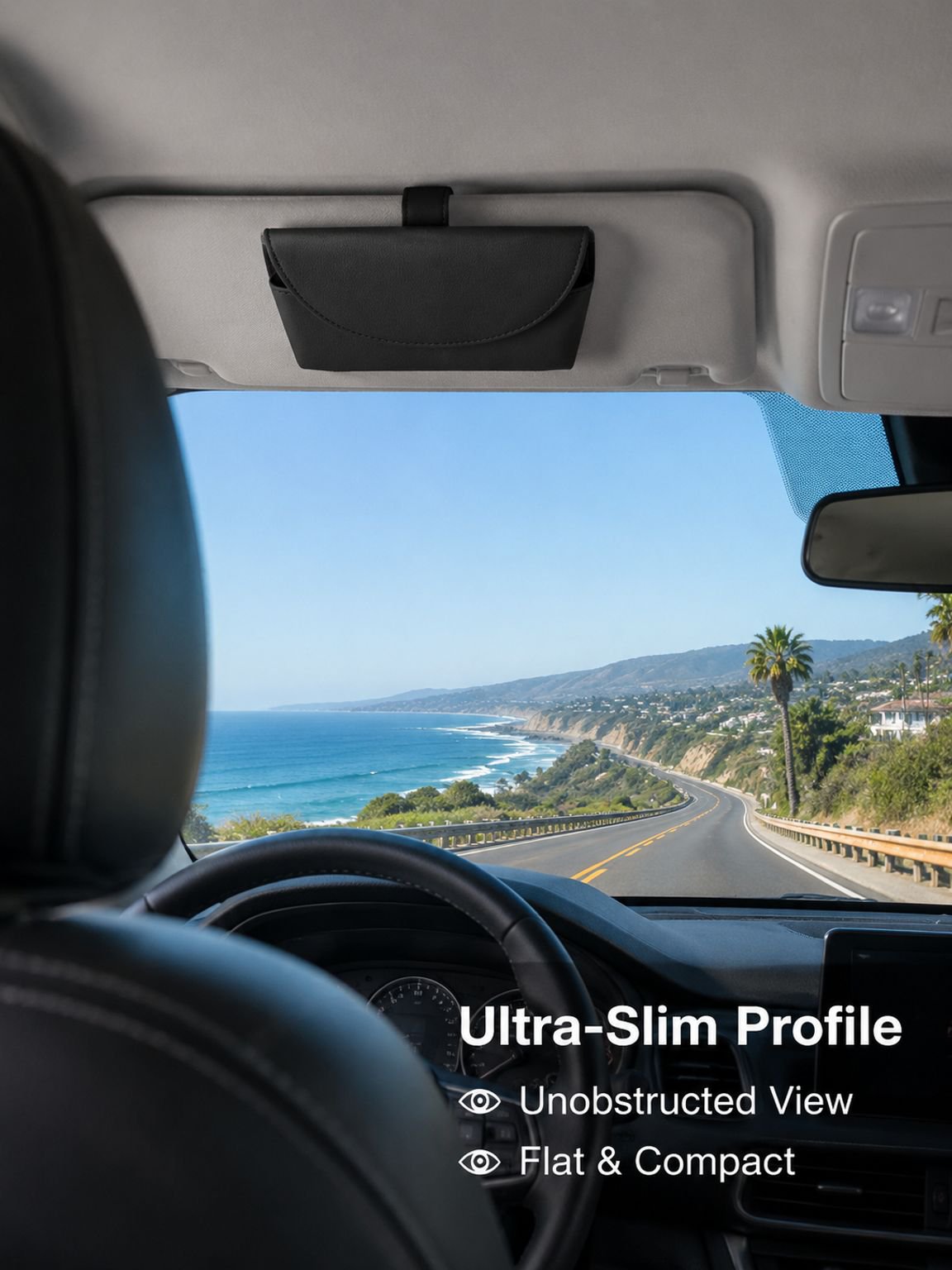 Car sun visor glasses clip
