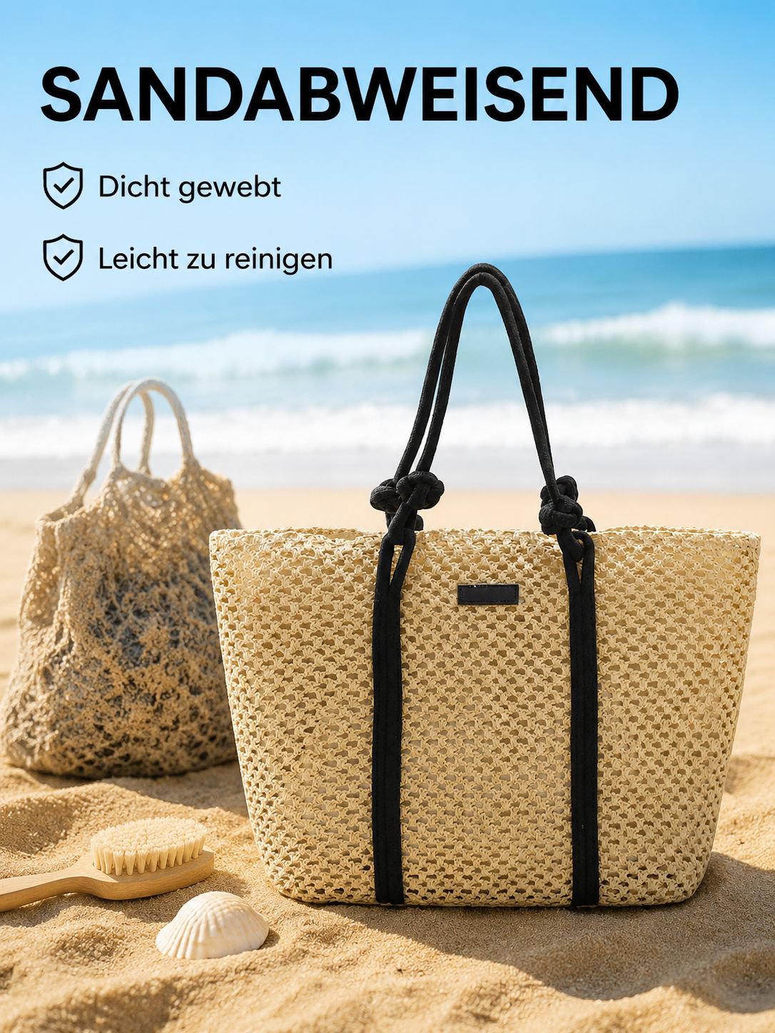 Robuste und stilvolle Flechttasche für den Alltag