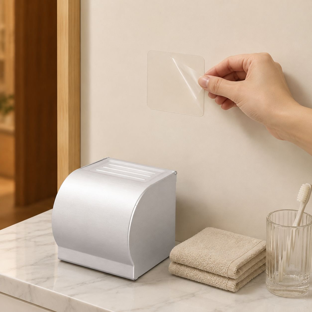バスルームに最適な防水マットトイレットペーパーホルダー