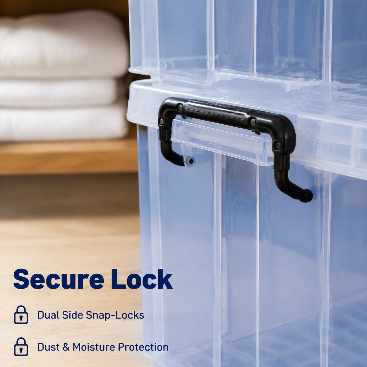 Plastic Transparent Right-Angle Storage Box