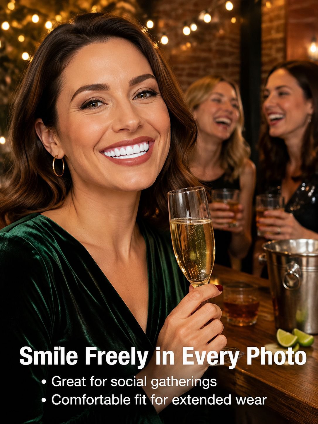 Step by step guide to wearing whitening fake teeth