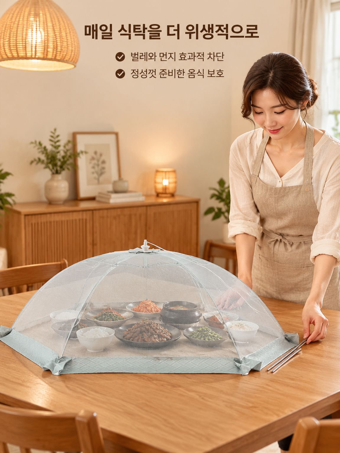 직사각형 음식 덮개