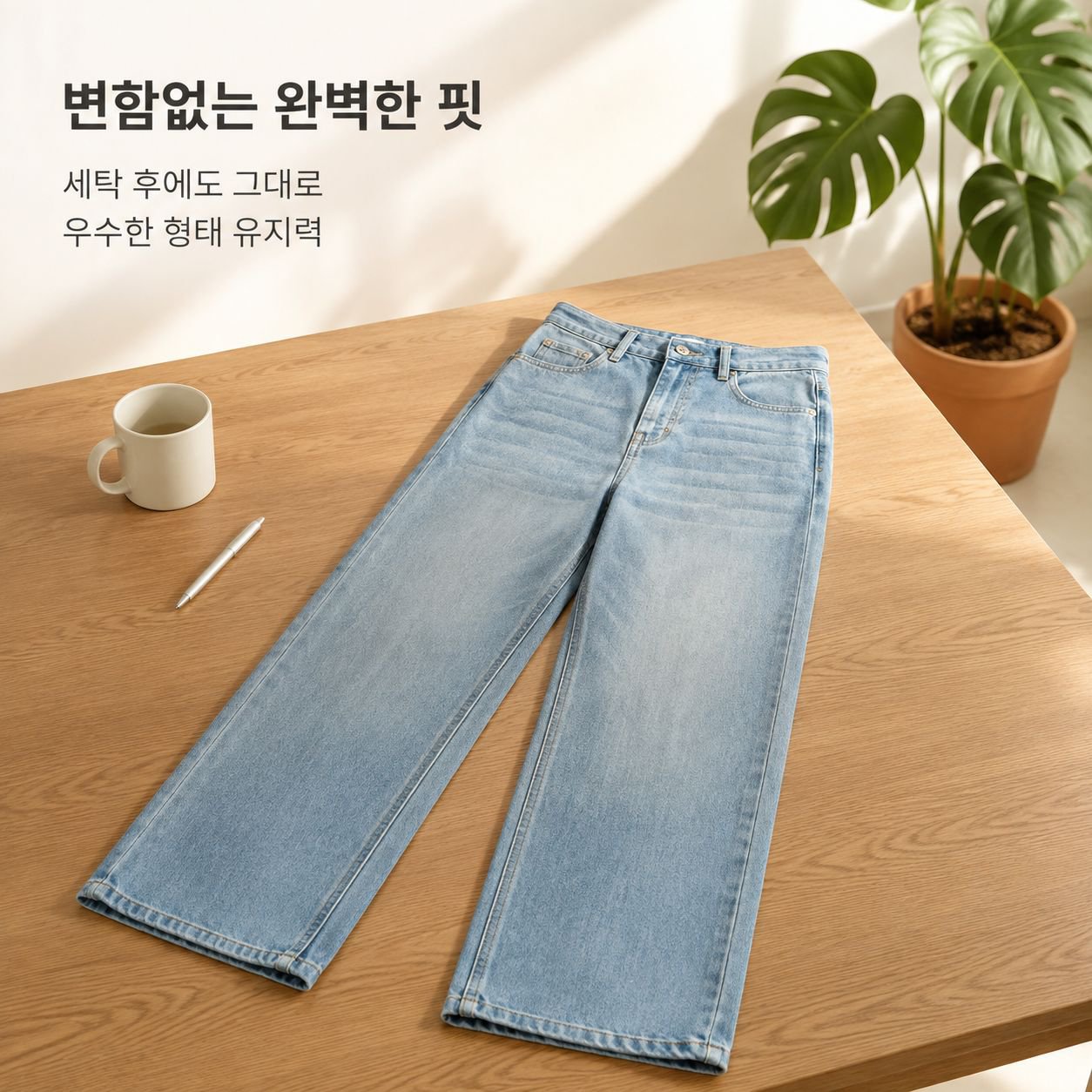남성용 스트레이트 레그 진