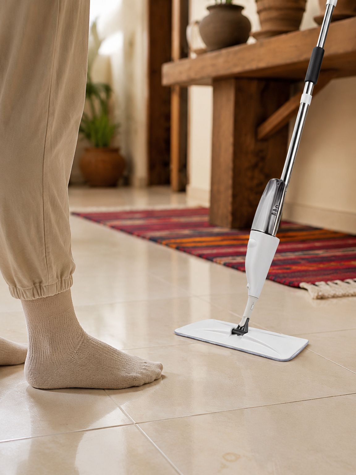 Serpillière ergonómica para limpieza cómoda