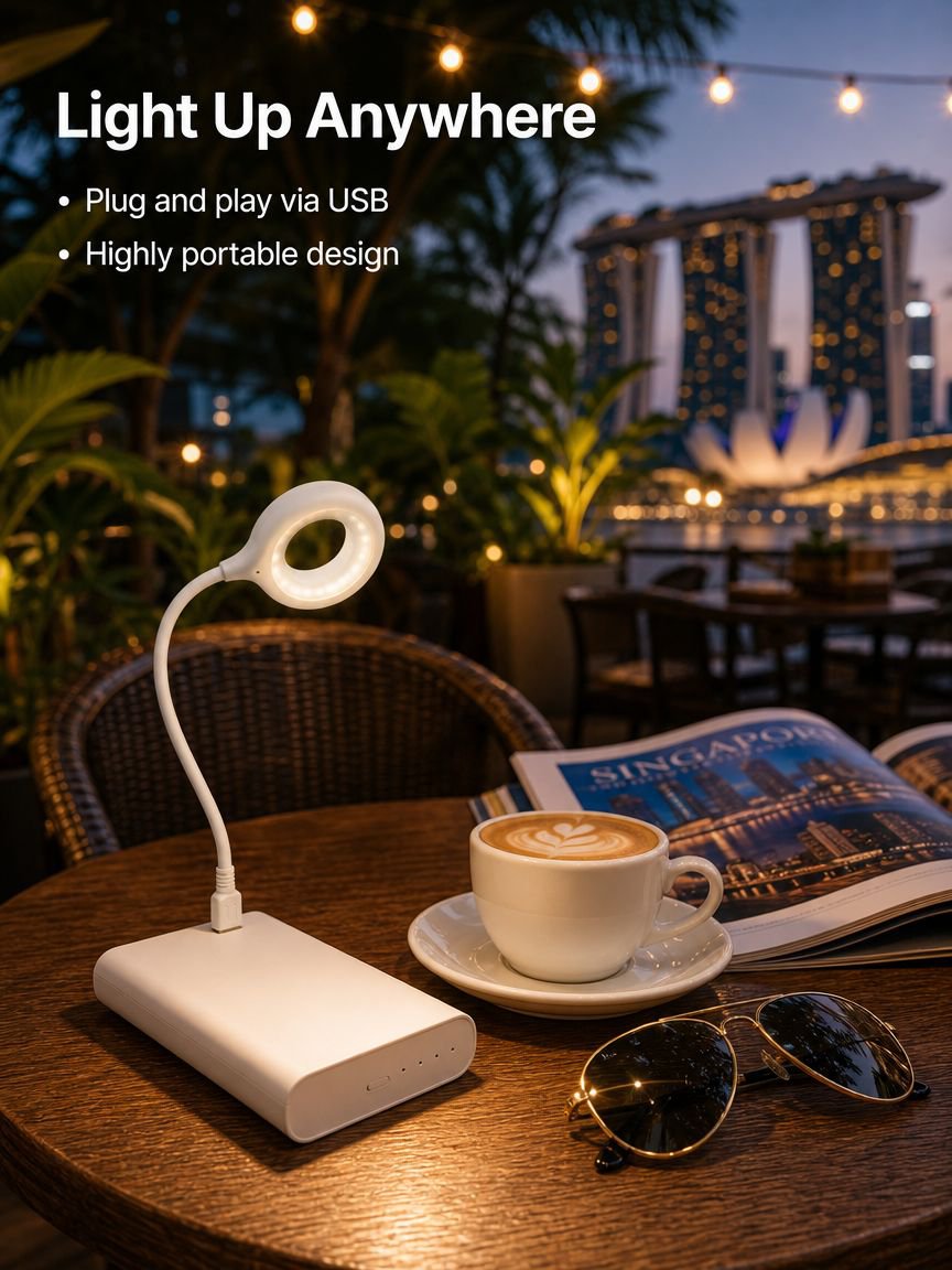 Voice-controlled USB night light
