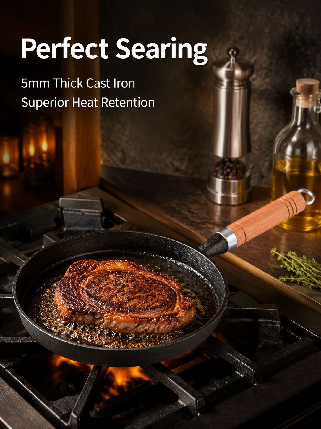 Multi-purpose Cast Iron Flat Pan