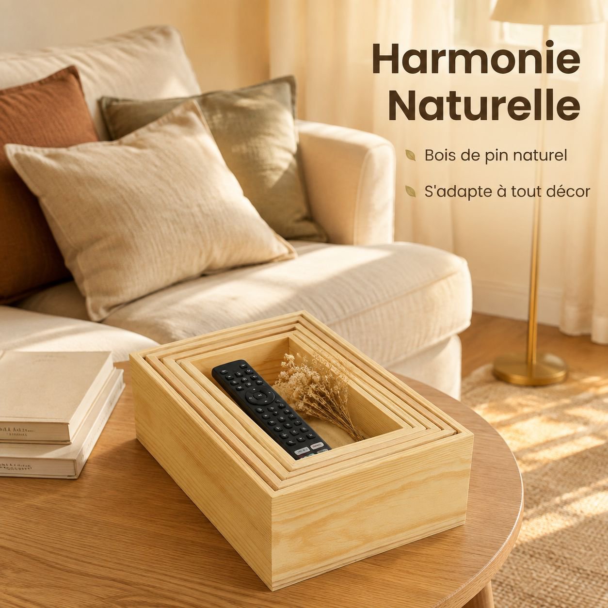 Organisateur de bureau en bois
