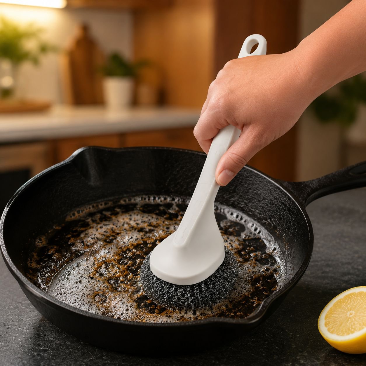 Esfera de limpieza de acero inoxidable para cocina