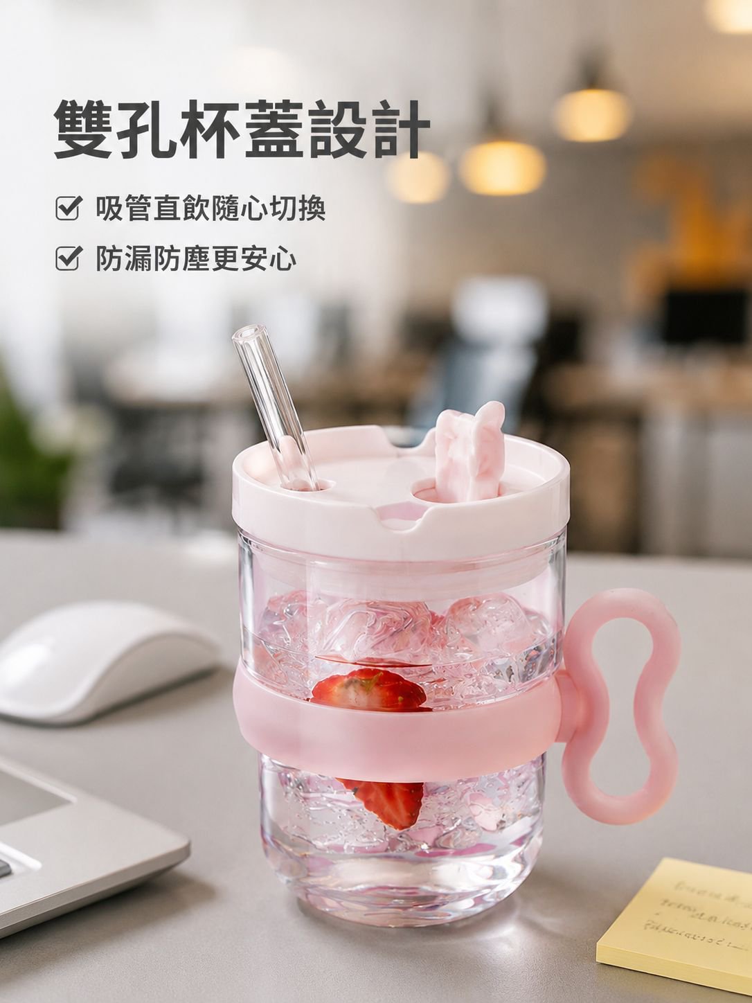 家用玻璃杯手把牛奶杯