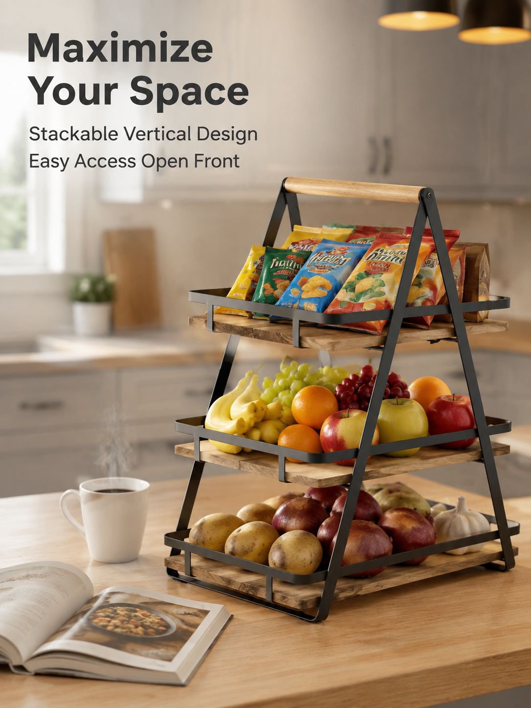 Multi-functional Home Kitchen Fruit and Vegetable Storage Basket