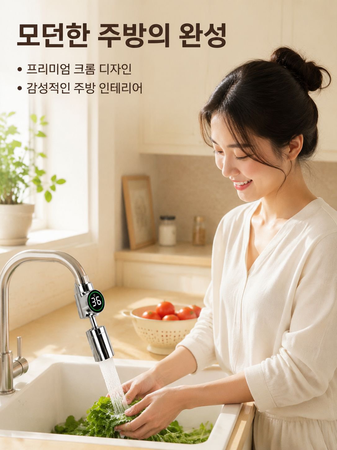 Rotatable Faucet Spout Extender for Easy Sink Cleaning