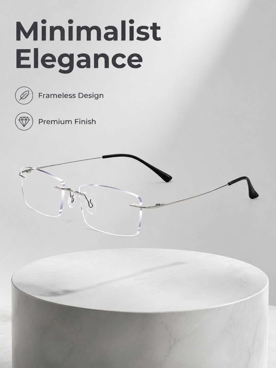 Comfortable Frameless High-Precision Blue Light Reading Glasses