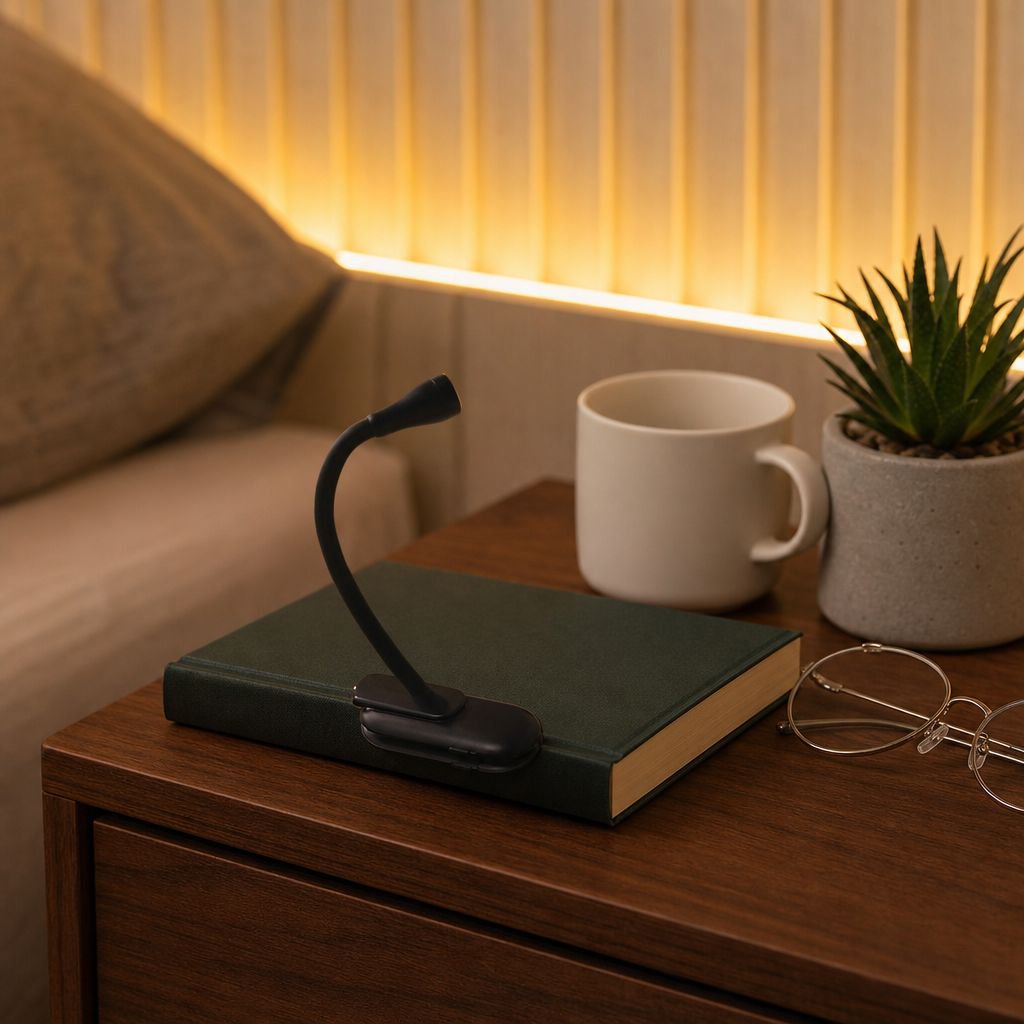 Portable clip-on reading light