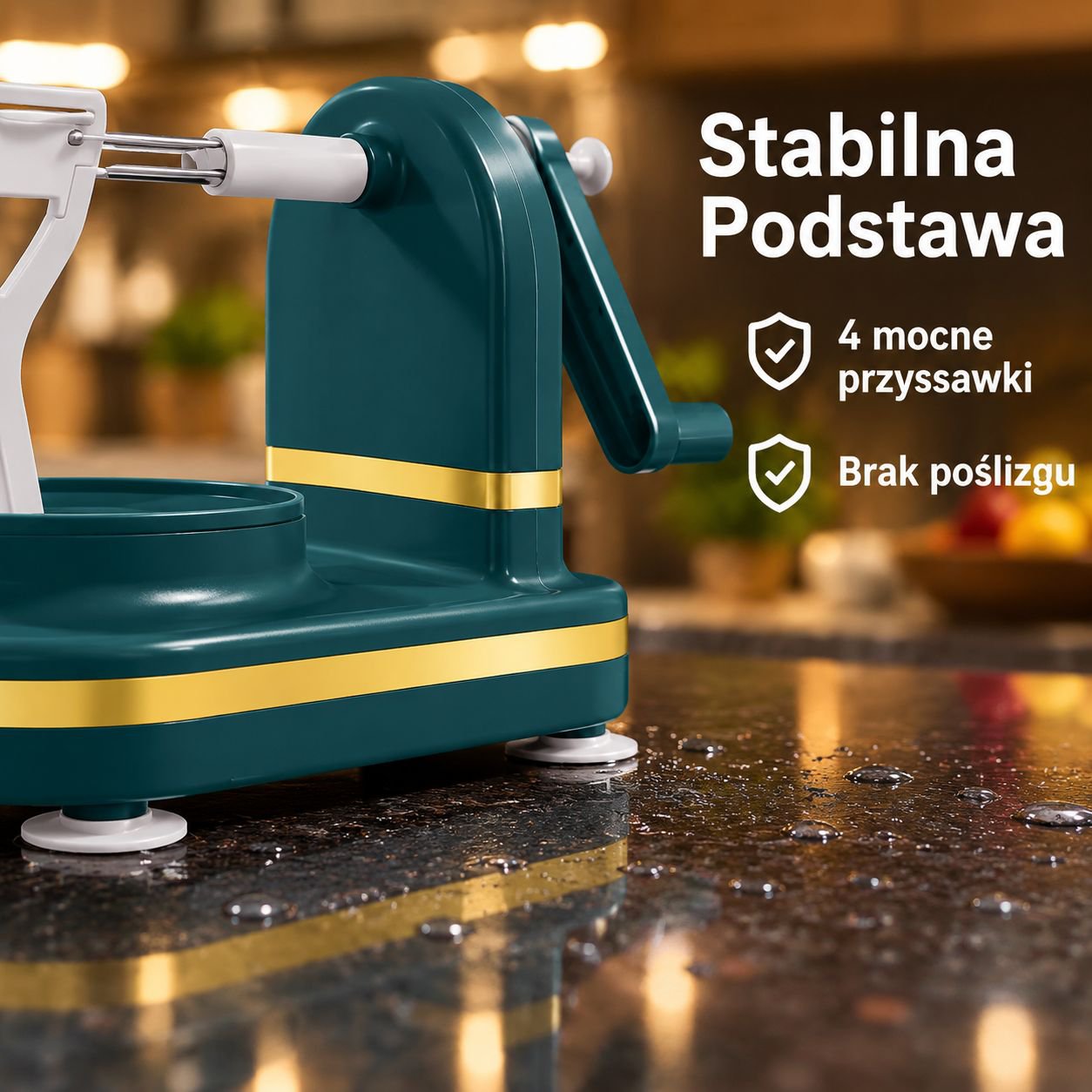 Ręczna obieraczka do jabłek z korbką