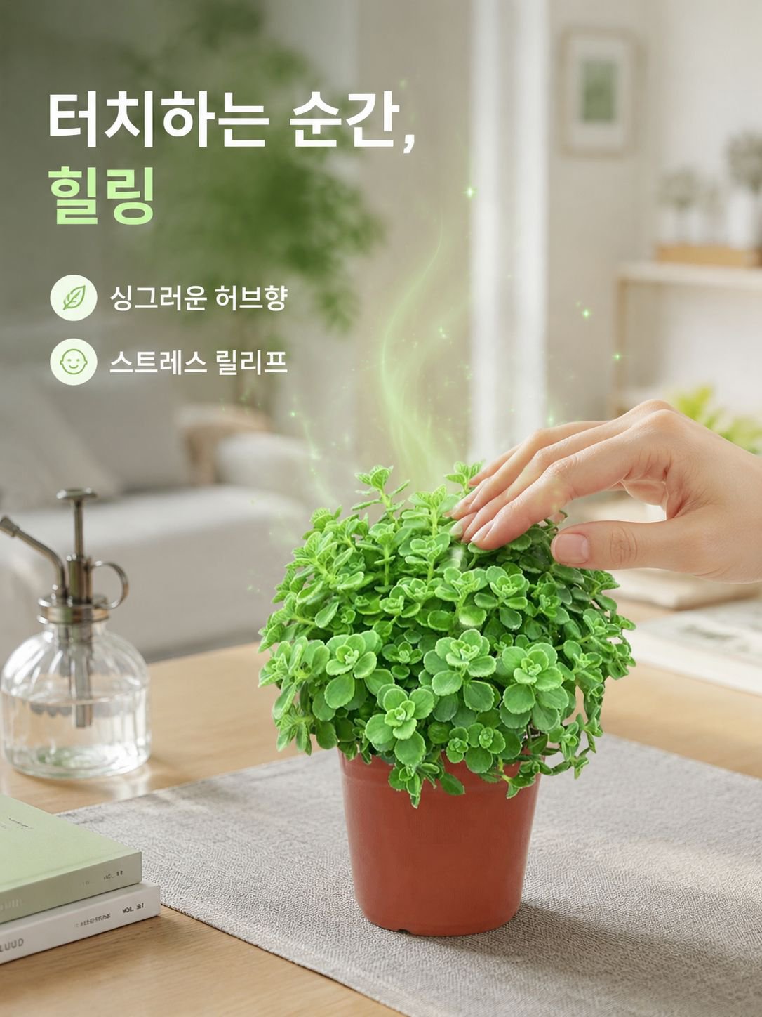 로즈마리 녹색 식물