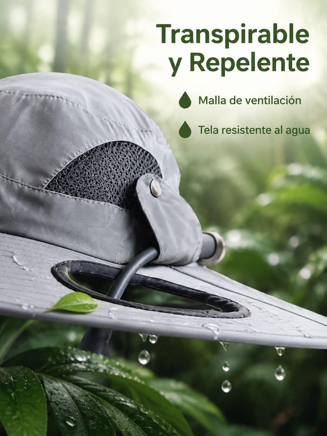 Sombrero de pescador de verano camuflajeado, protección solar y colores variados