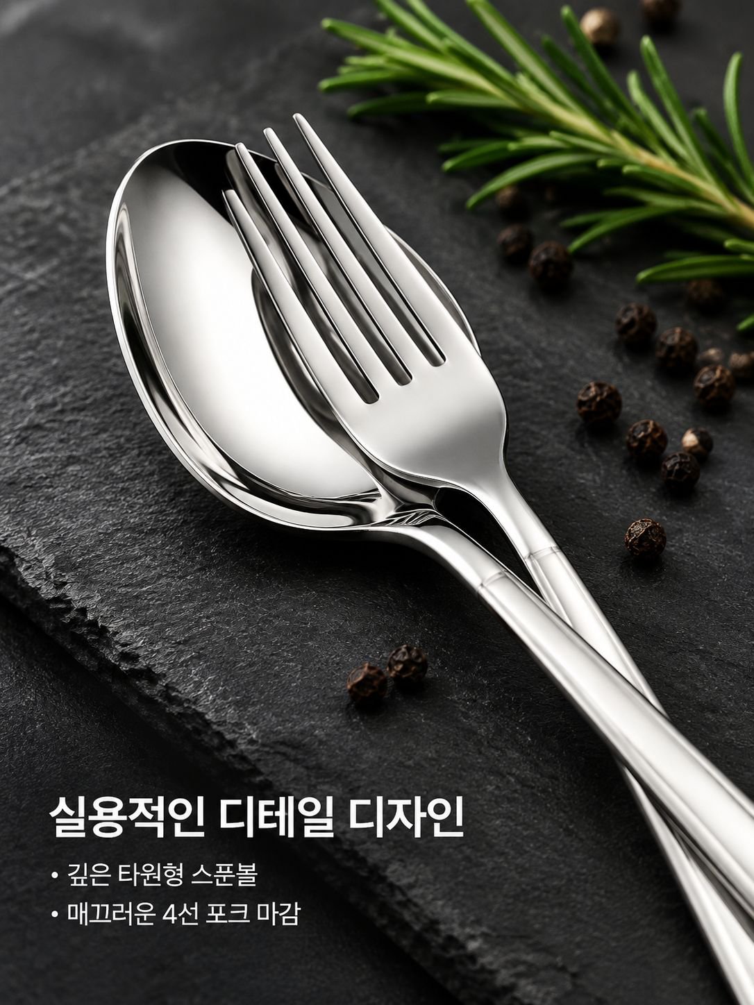 스테인리스 스틸 스푼 및 커틀러리 세트