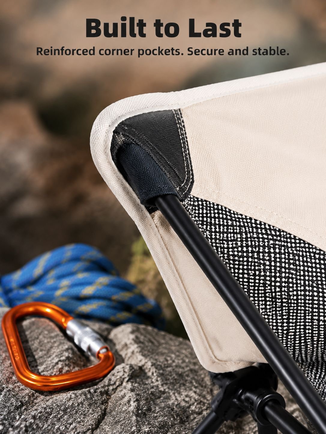 Compact folding chair for camping trips