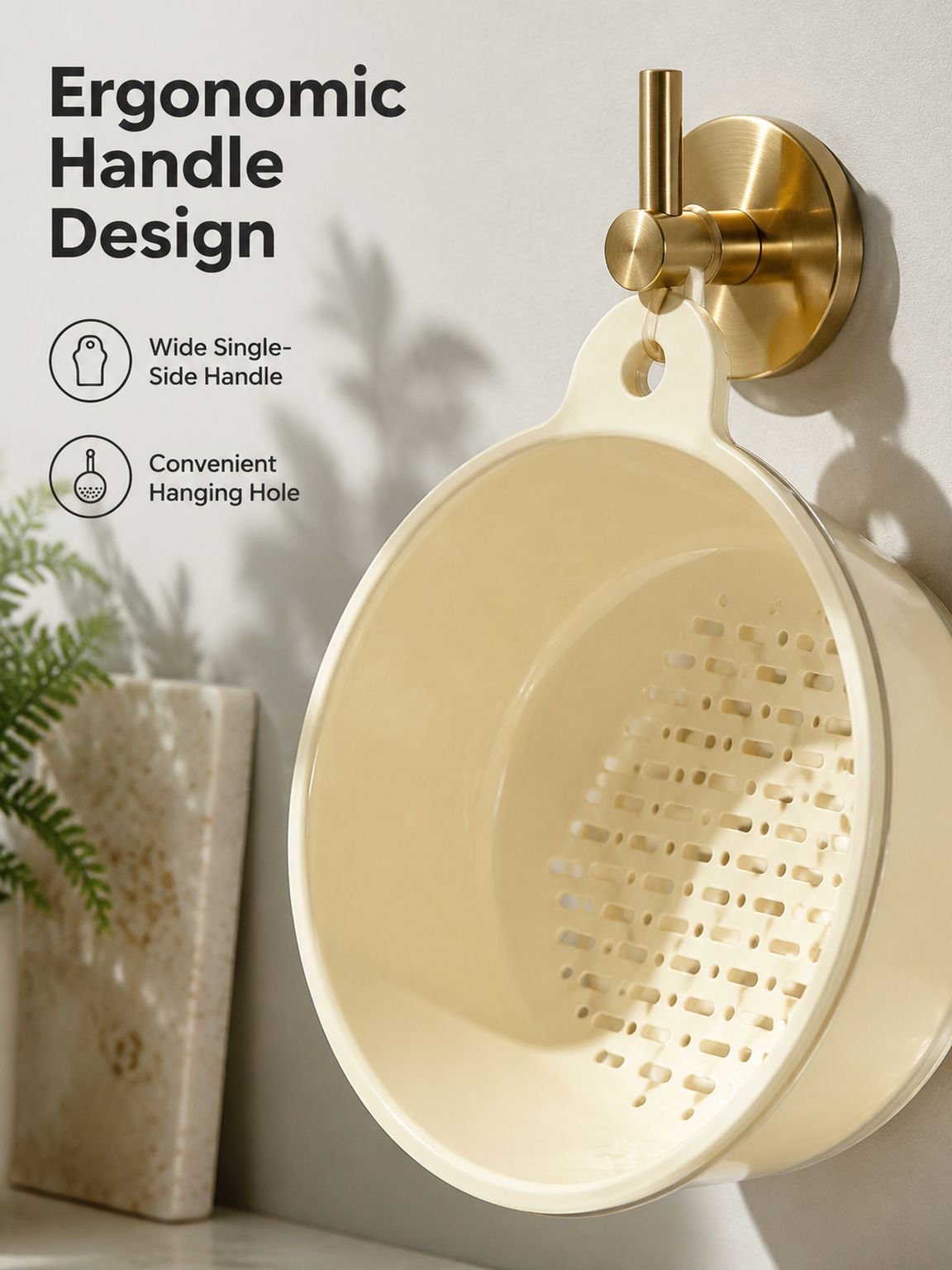 Kitchen Double-Layer Veggie Washing & Fruit Drain Basket