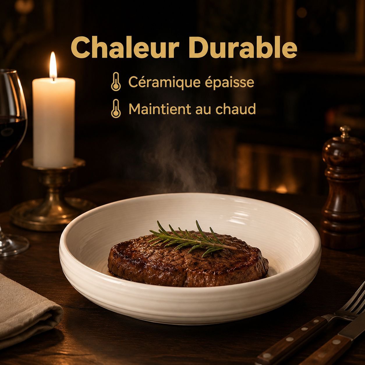 Assiette de dessert raffinée