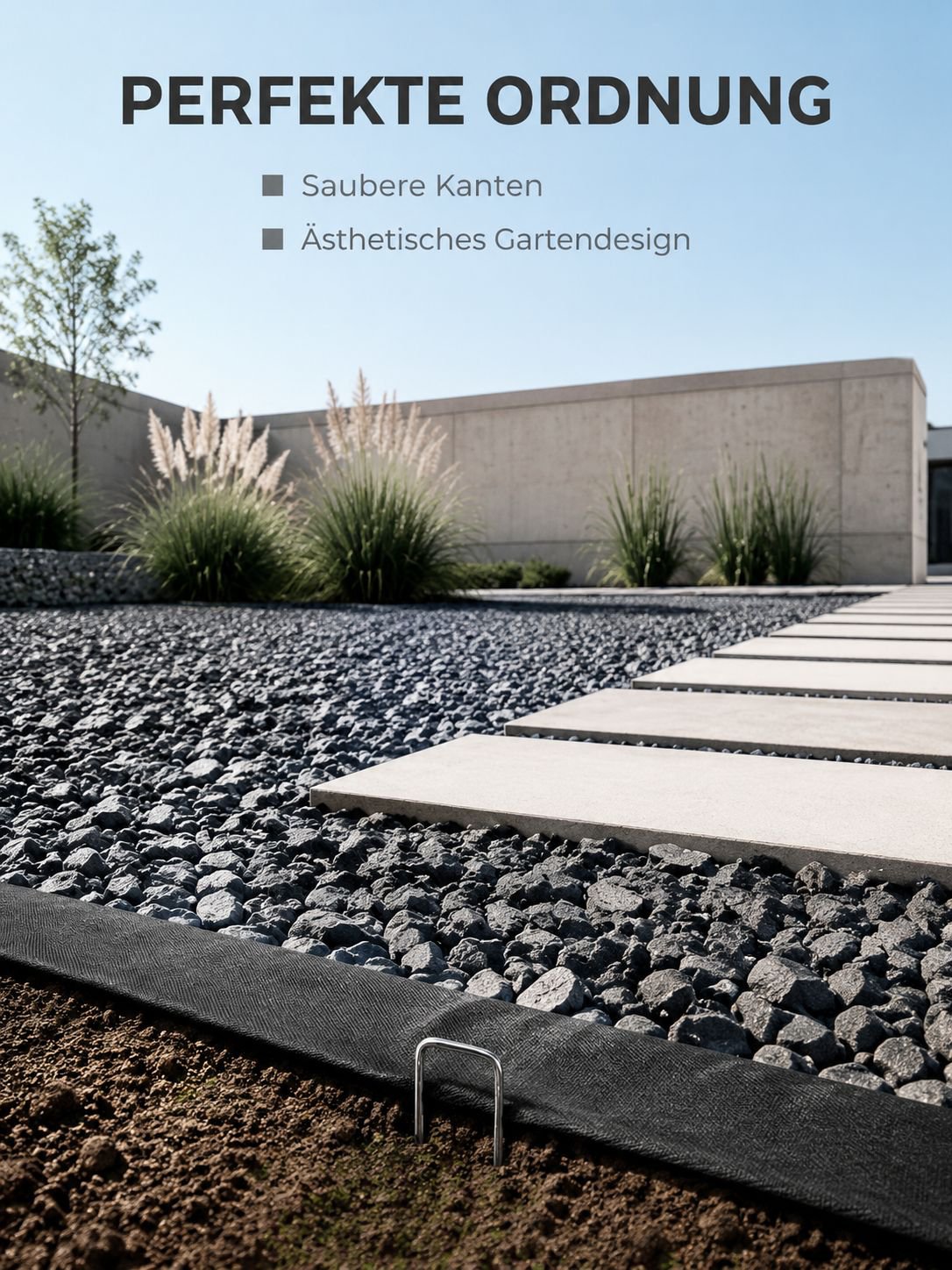 Einfache Anwendung der U-förmigen Metallhaken im Garten