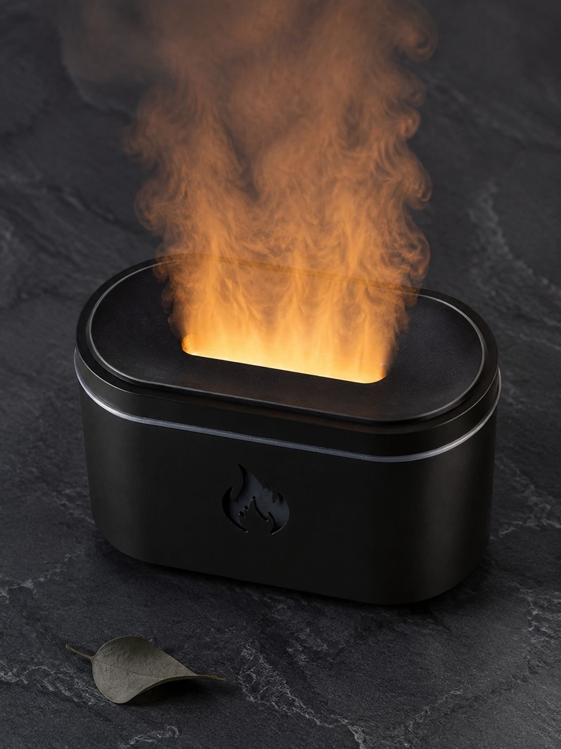 New Colorful Simulation Flame Aroma Diffuser USB Plug-in Home Desktop Ambient Night Light Atomizing 