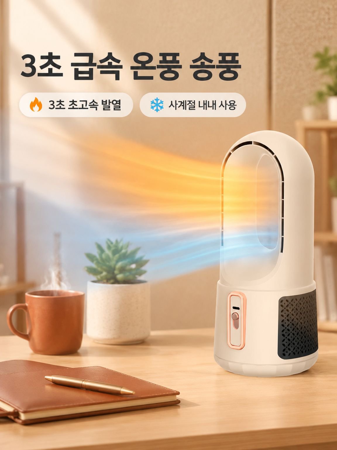 가정용 냉난방 겸용 날개 없는 기기