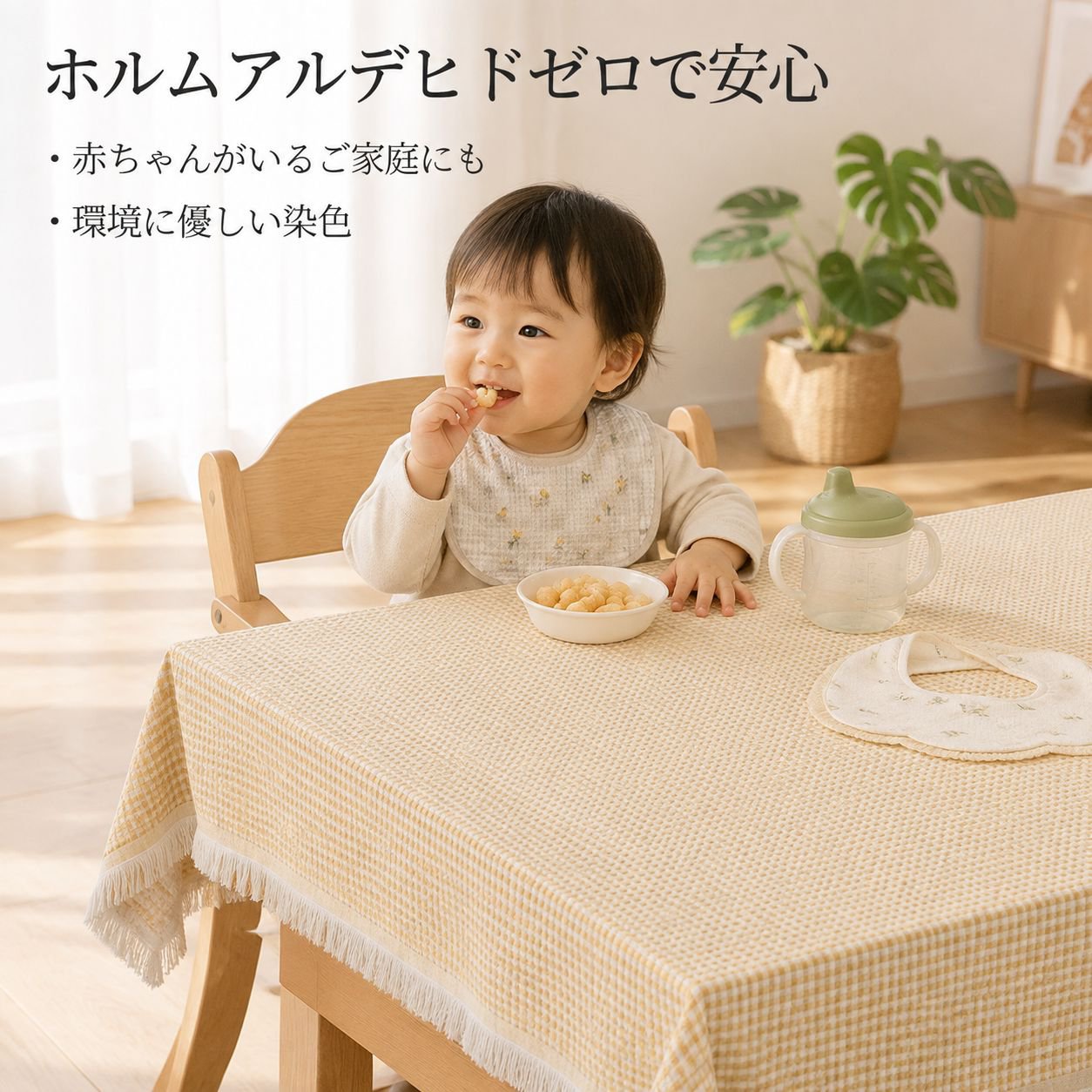 北欧風コットンガーゼ高級テーブルクロス