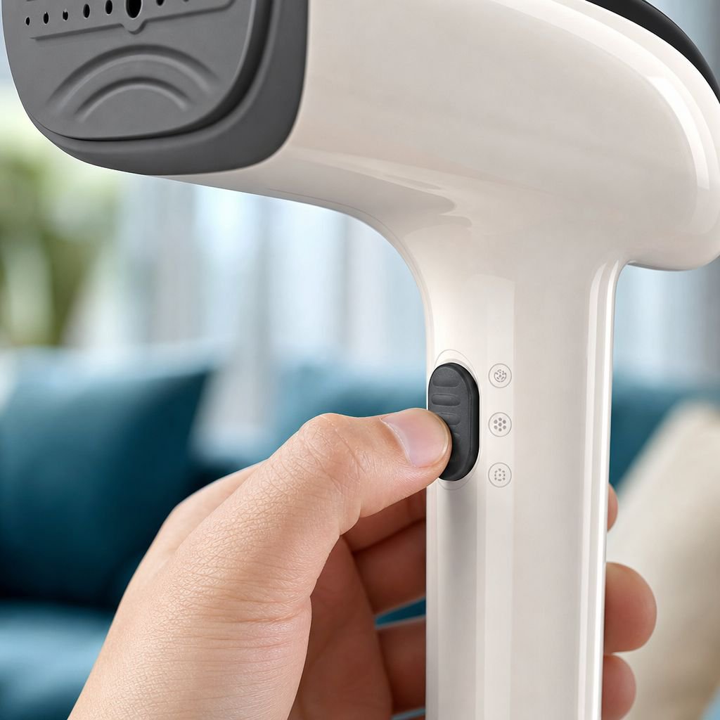 Ergonomic handheld steam iron design