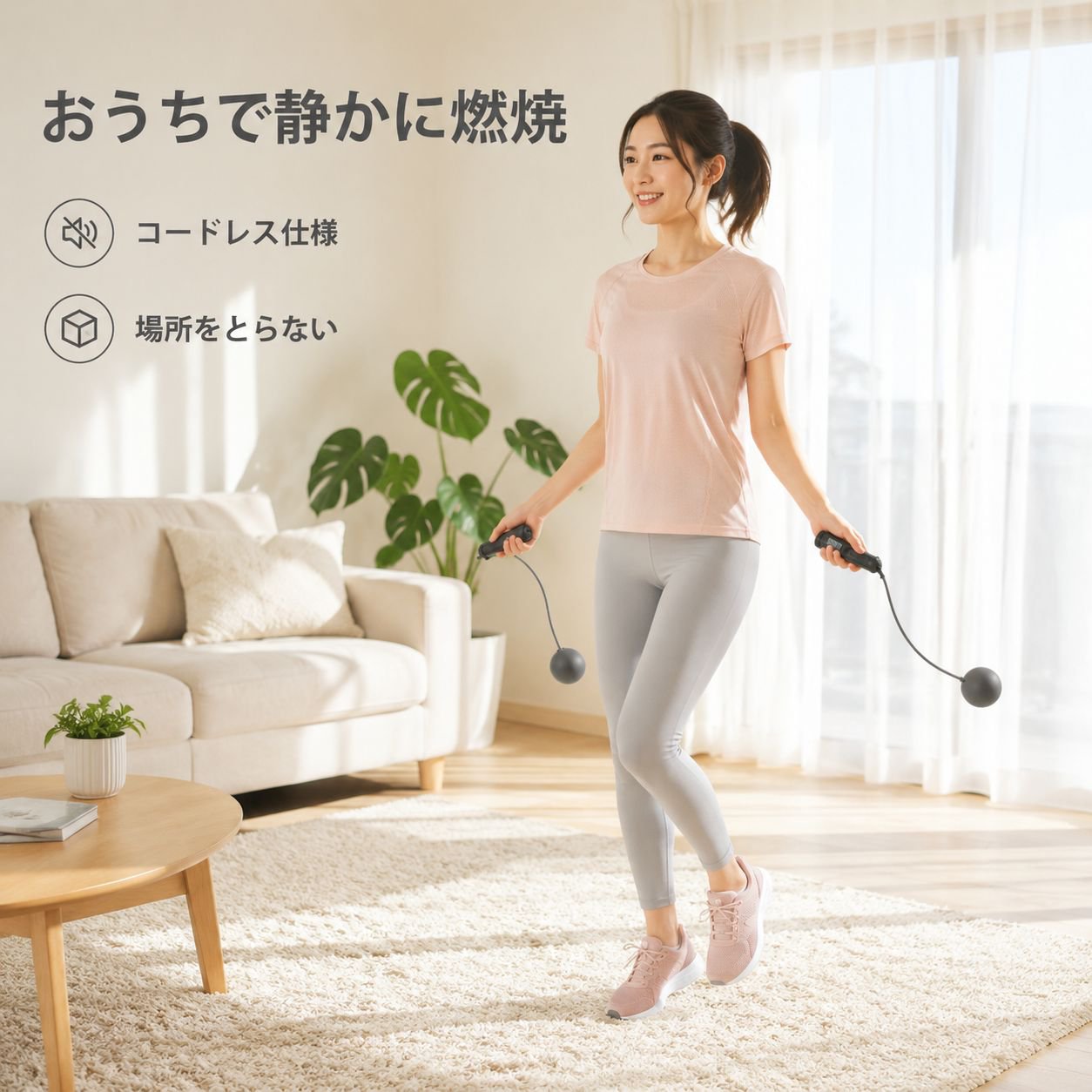 大人用スマート電子カウンターコードレス縄跳び フィットネス器具