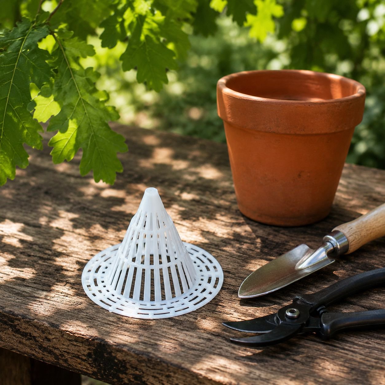 Flower pot breathable and drainable pad