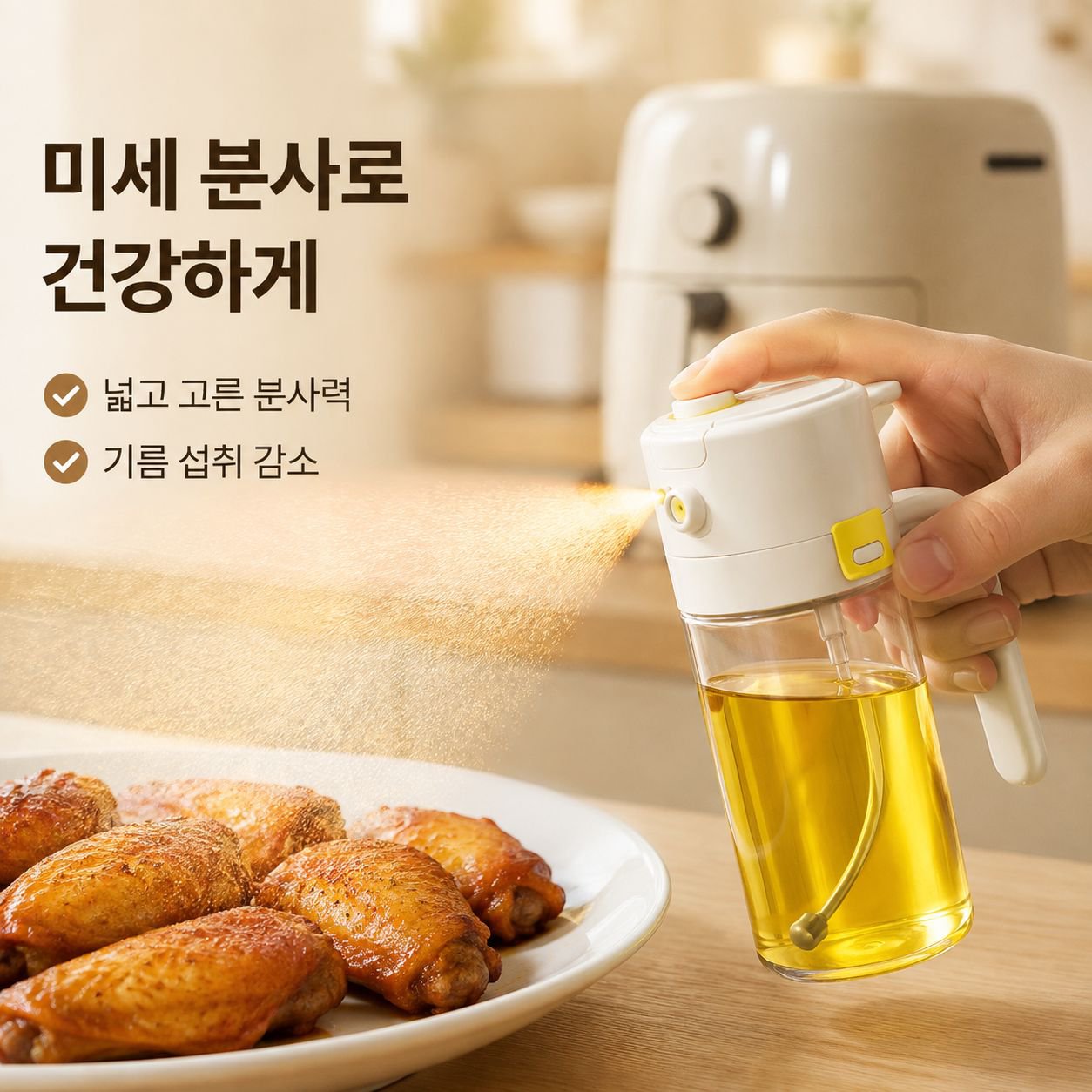 이중용 유리 오일 스프레이병