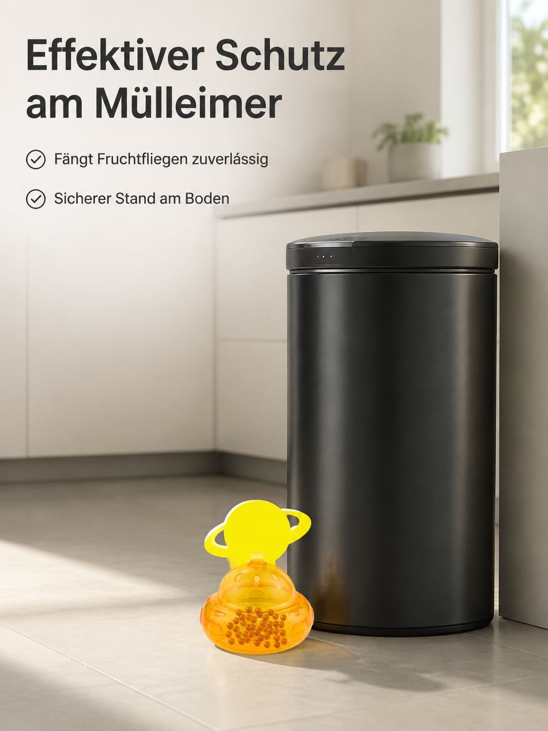 Diskreter Fliegenfänger für Küche und Wohnzimmer