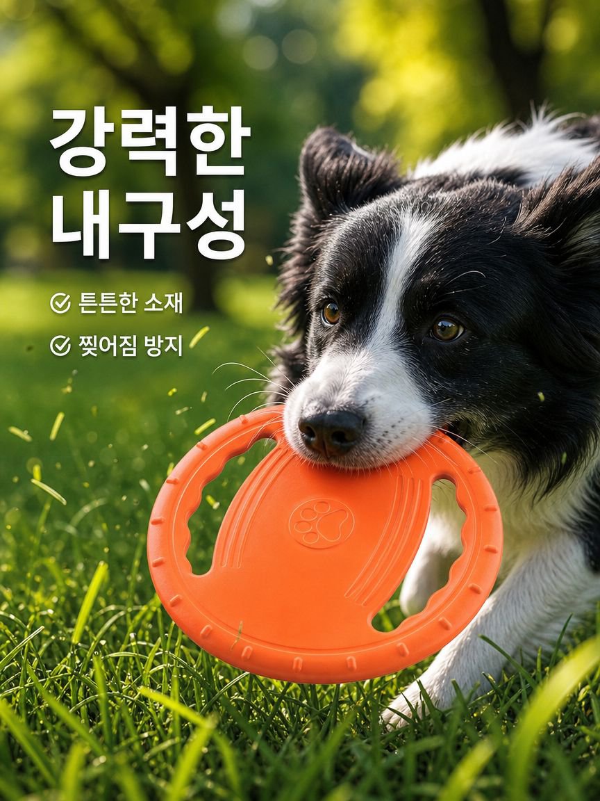 물어뜯기에 강한 개용 프리스비