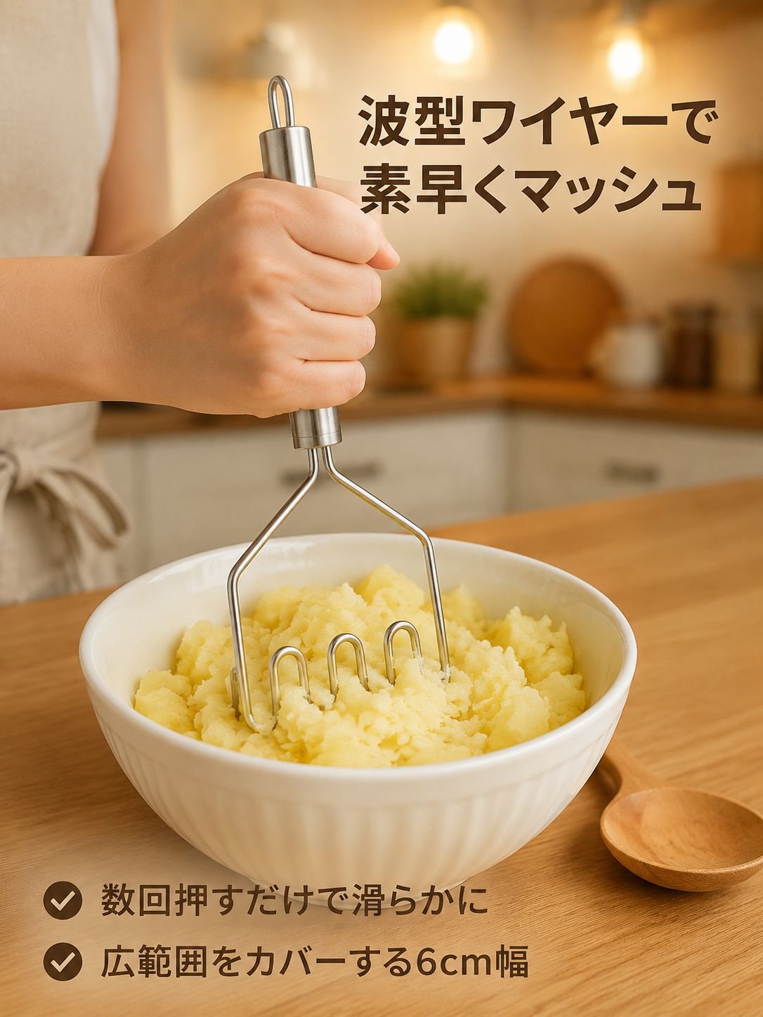 多機能ガーリックマッシャー ポテトプレス キッチン小物
