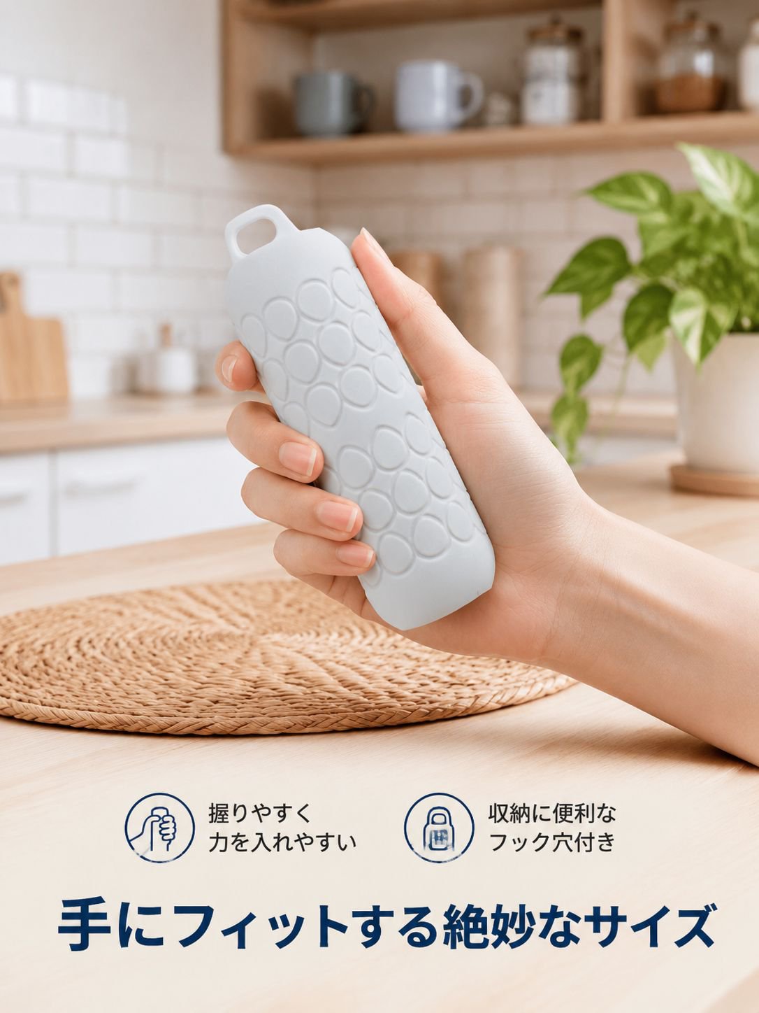 強力シリコンにんにく皮むき器
