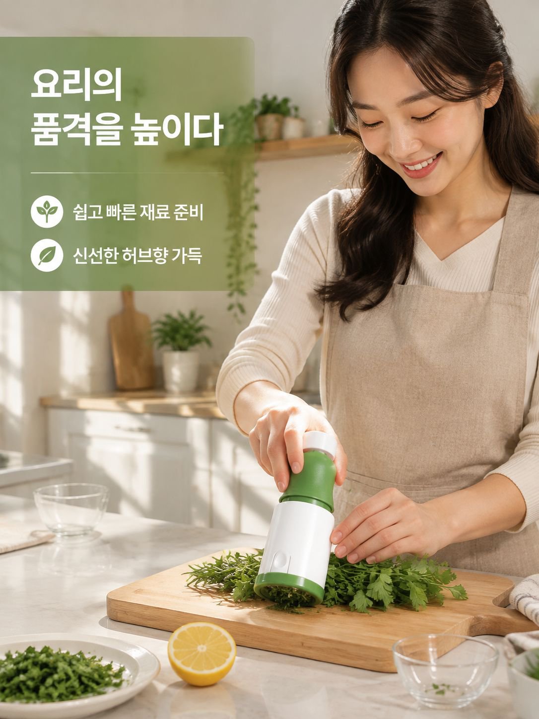 고수 잎 다지기, 로즈마리 야채 다지기, 주방 도구, 야채 분쇄기, 속이 빈
