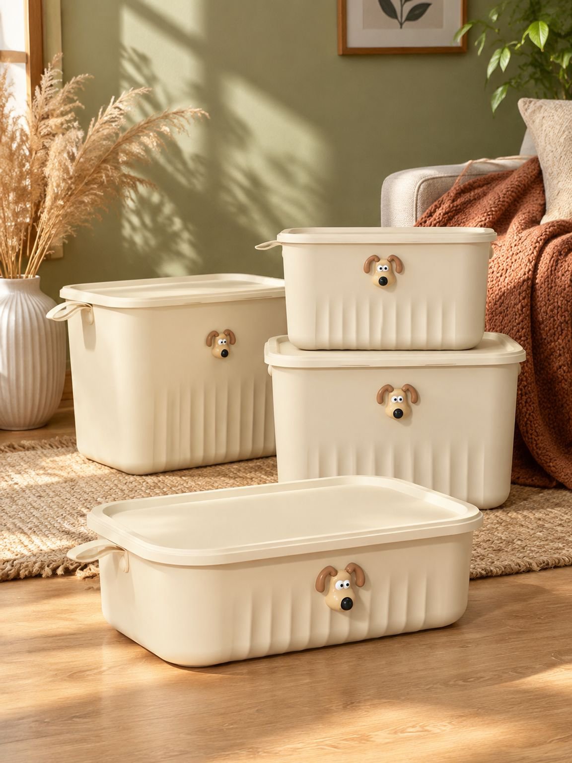 Caja organizadora portátil para juguetes y ropa