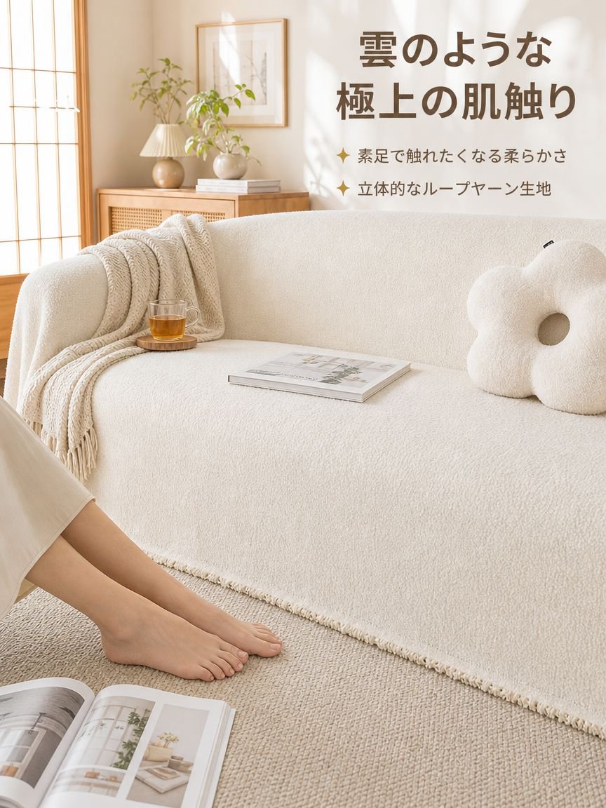 伸縮性ソファーカバー