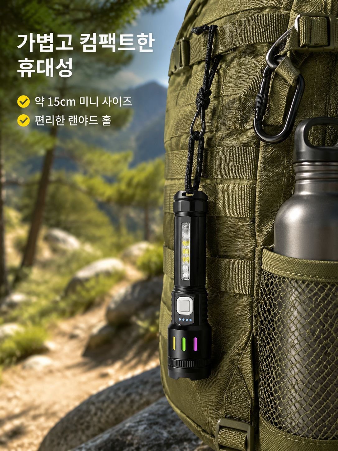 휴대용 화이트 레이저 손전등