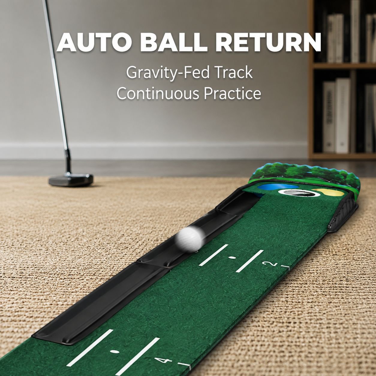 Golf putting practice mat