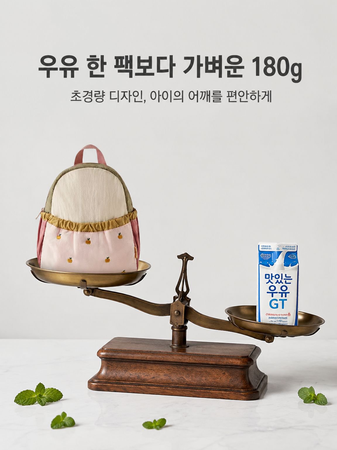컬러블록 백팩