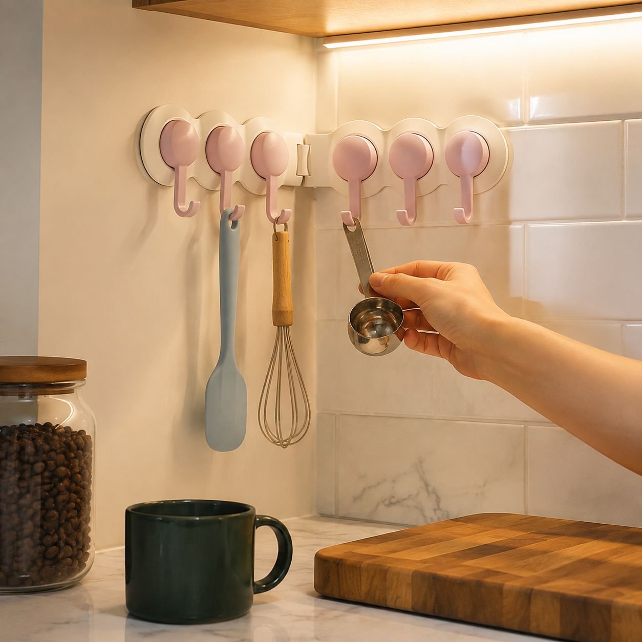Corner Wall-mounted Hook Rack