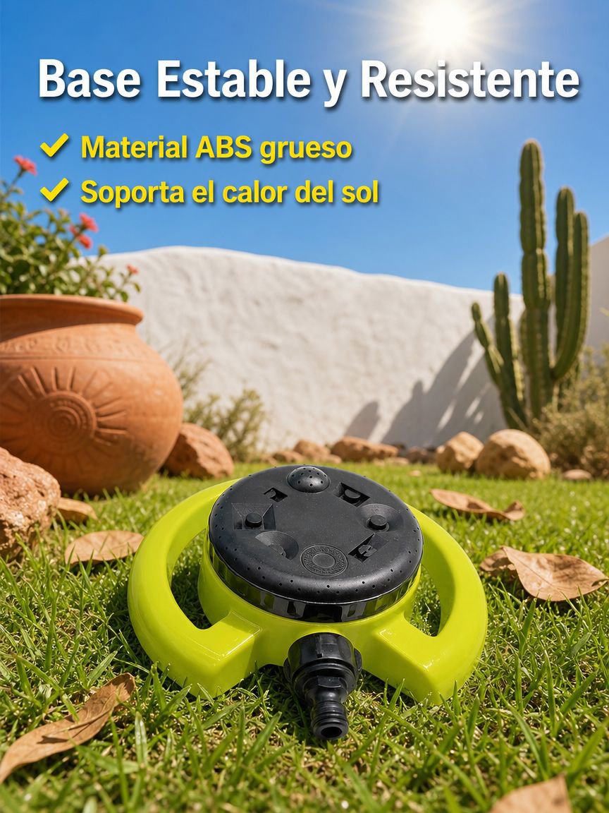 Aspersor de plástico para césped