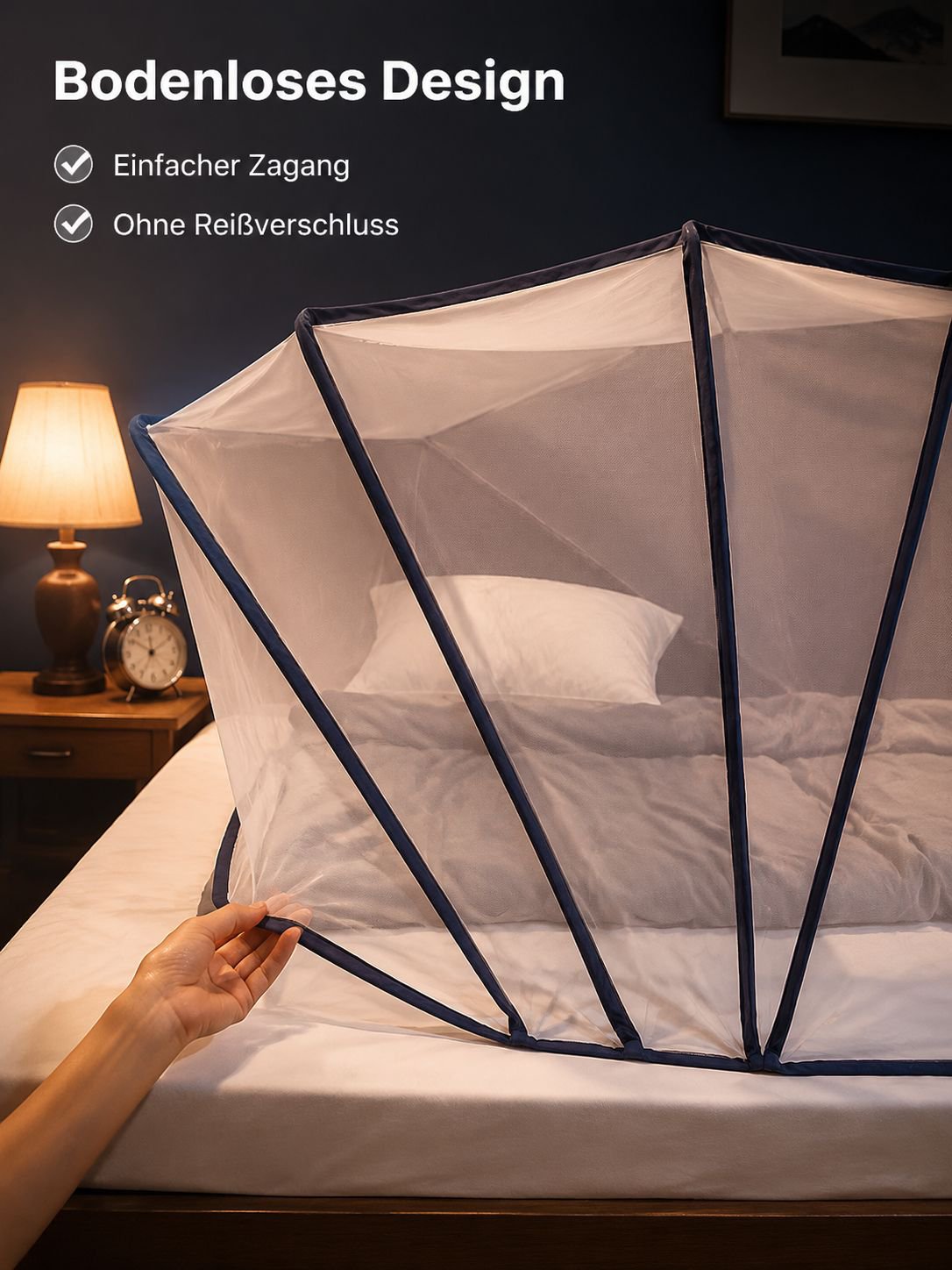 Faltbares Bodenloses Moskitonetz für Zuhause und Reisen