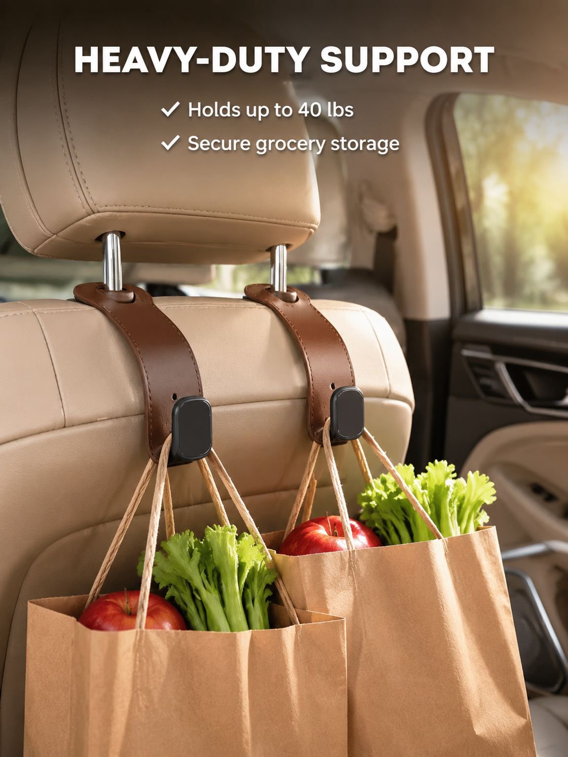 Multi-functional car seat backrest