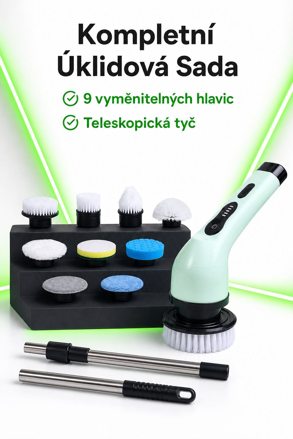 Multifunkční elektrický rotační čistič