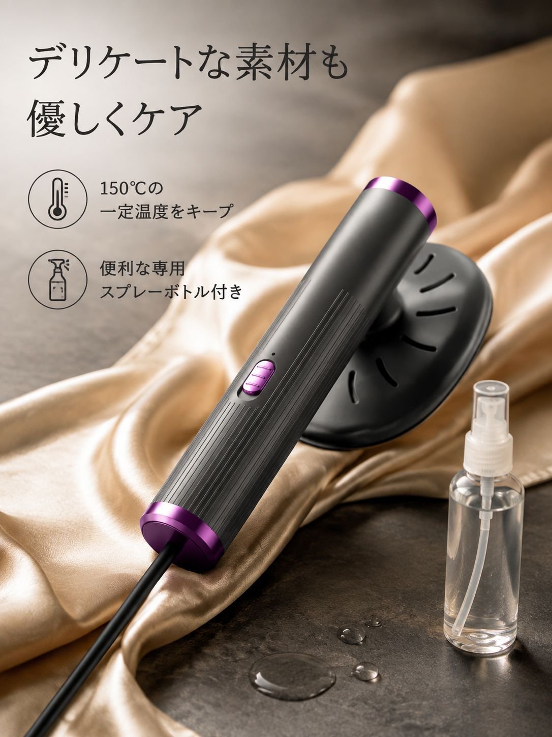 携帯型恒温スチームアイロン