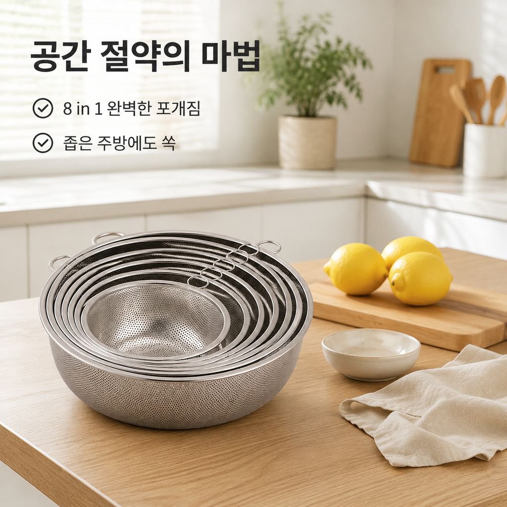 두꺼운 스테인리스 배수 바구니