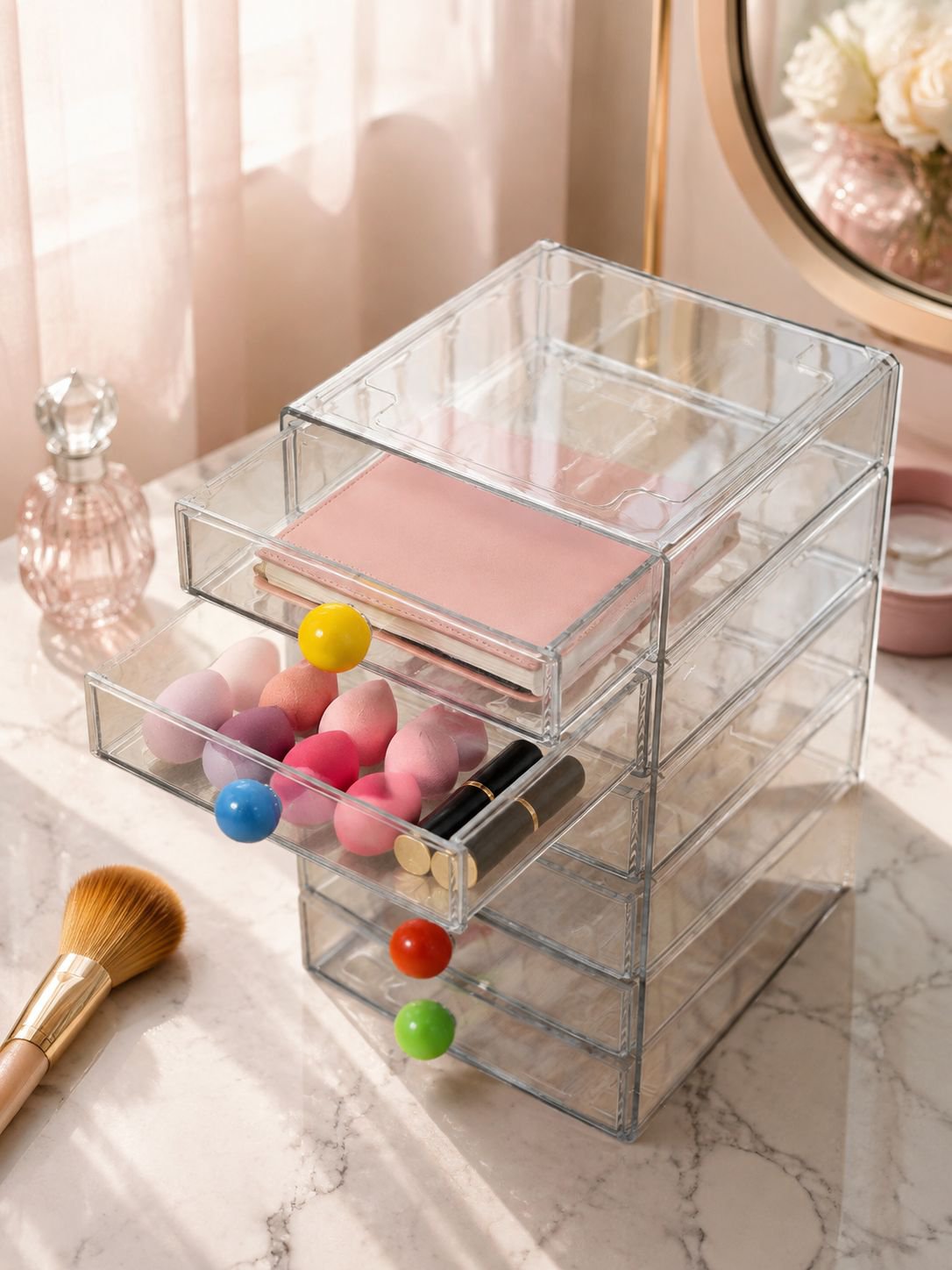 Boîte de rangement de bureau à tiroirs multicouches